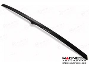 Maserati Ghibli Exterior Trim - Carbon Fiber - Rear Trunk Deck Lid Trim w/ Chrome Accent 